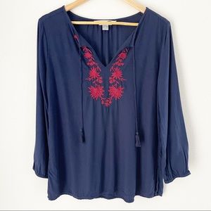 Old Navy Bohemian Blue Top Sz Small